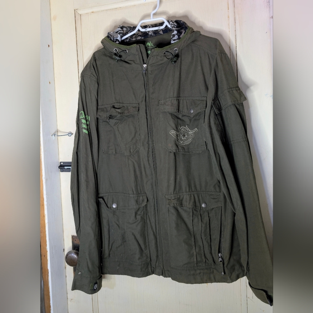 Men's Green Hooded Jacket